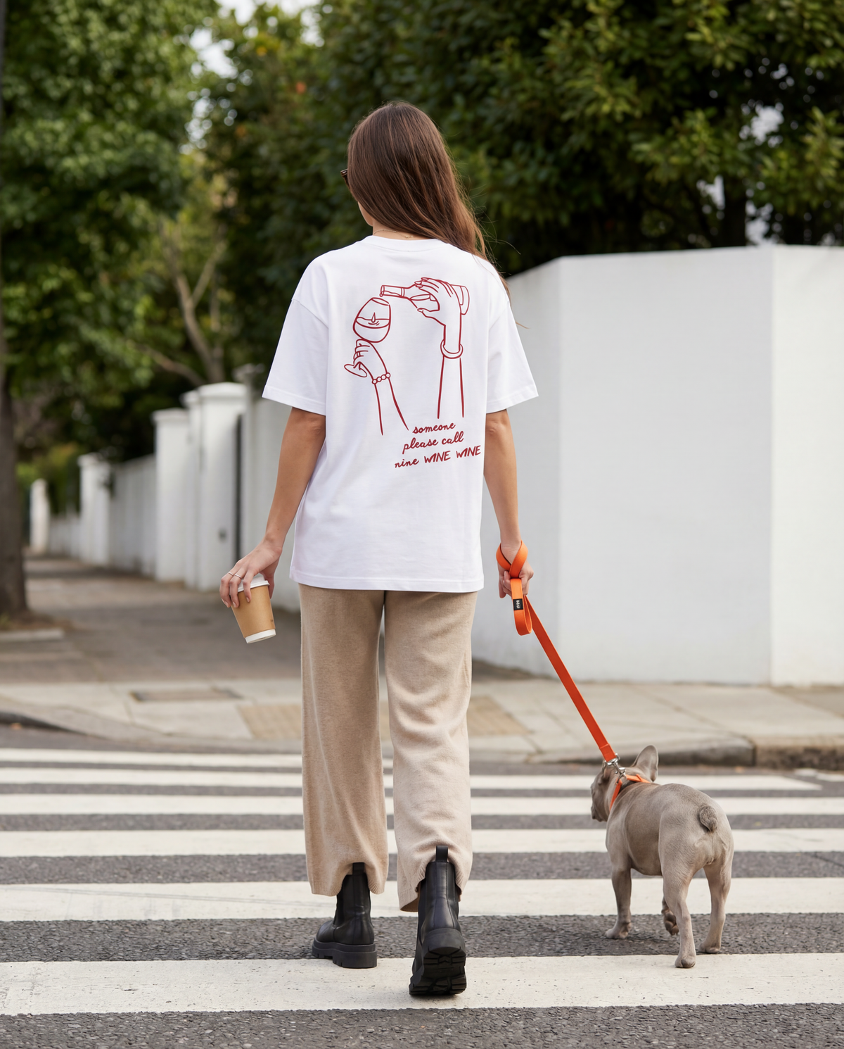 Wine wine oversized Tshirt